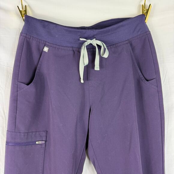 FIGS Women Small Zamora Jogger Scrub Pants Bottoms Purple Pockets W18SW2005 - Picture 3 of 9